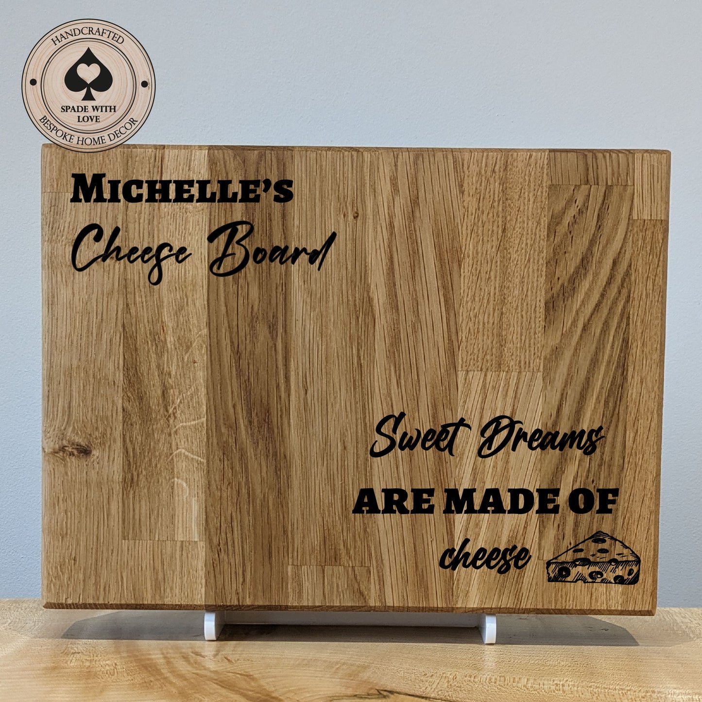 Solid Oak - Personalised Cheese Boards