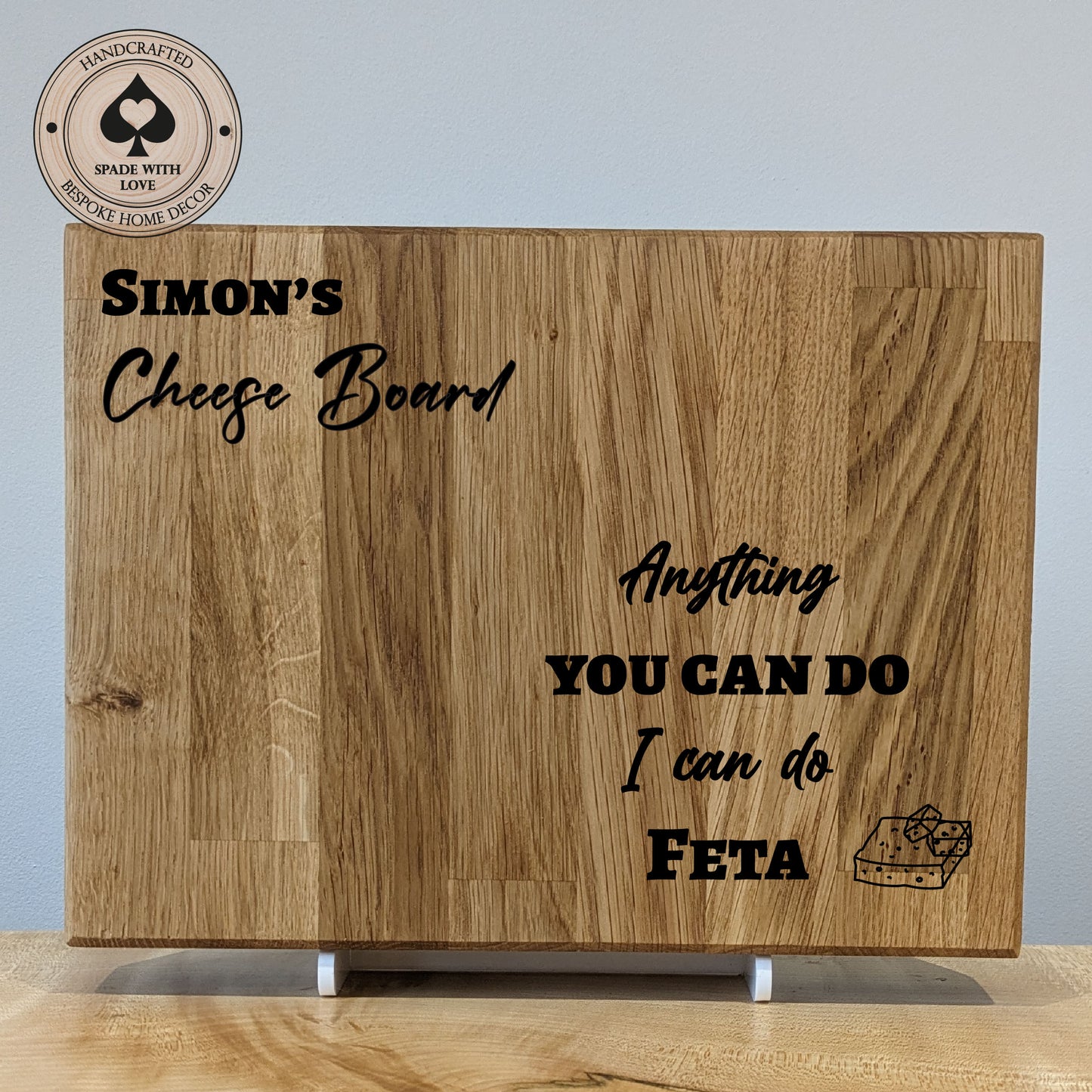 Solid Oak - Personalised Cheese Boards