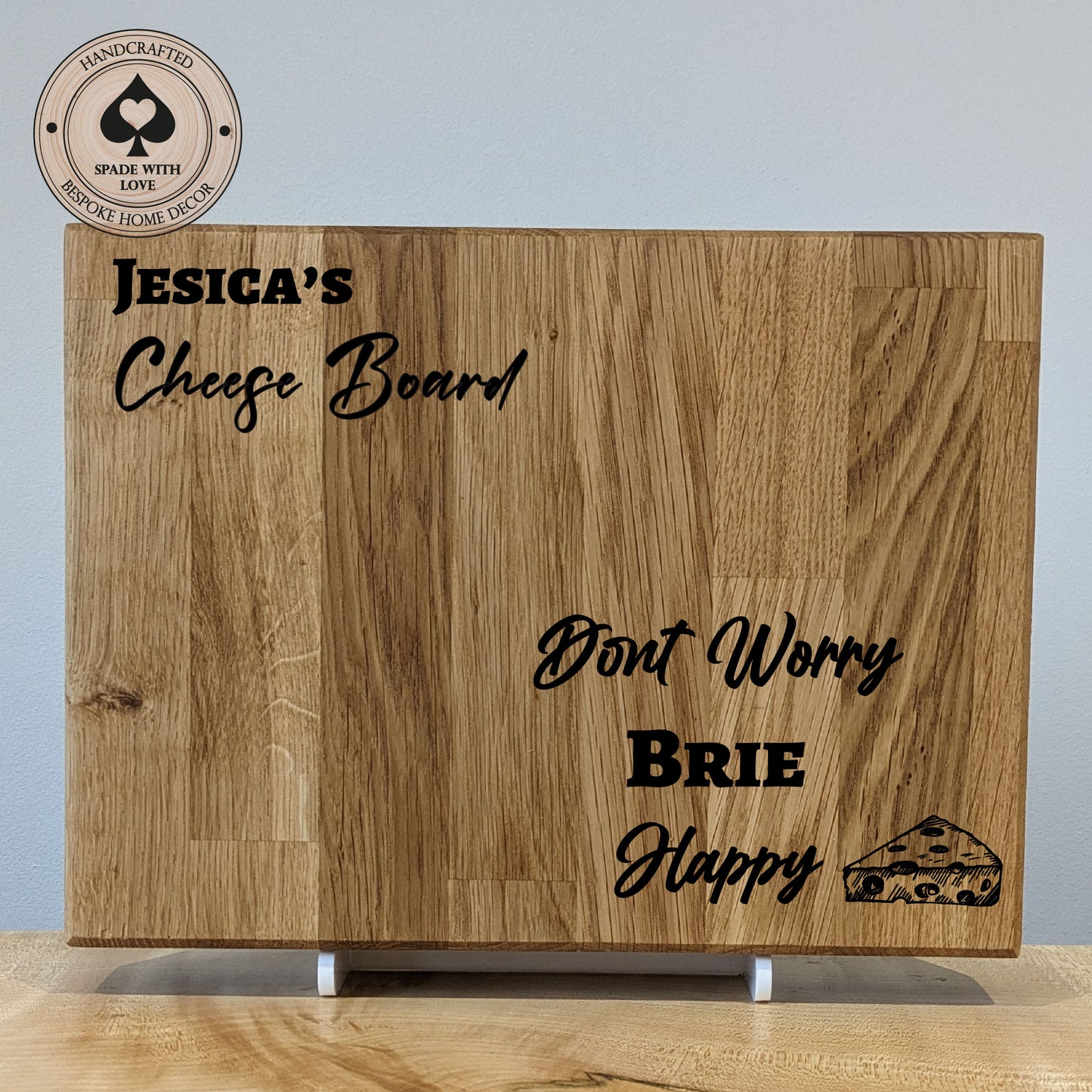 Solid Oak - Personalised Cheese Boards