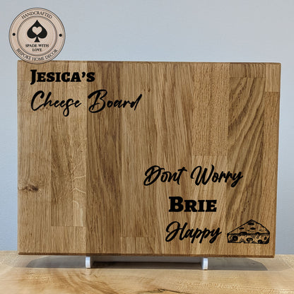 Solid Oak - Personalised Cheese Boards