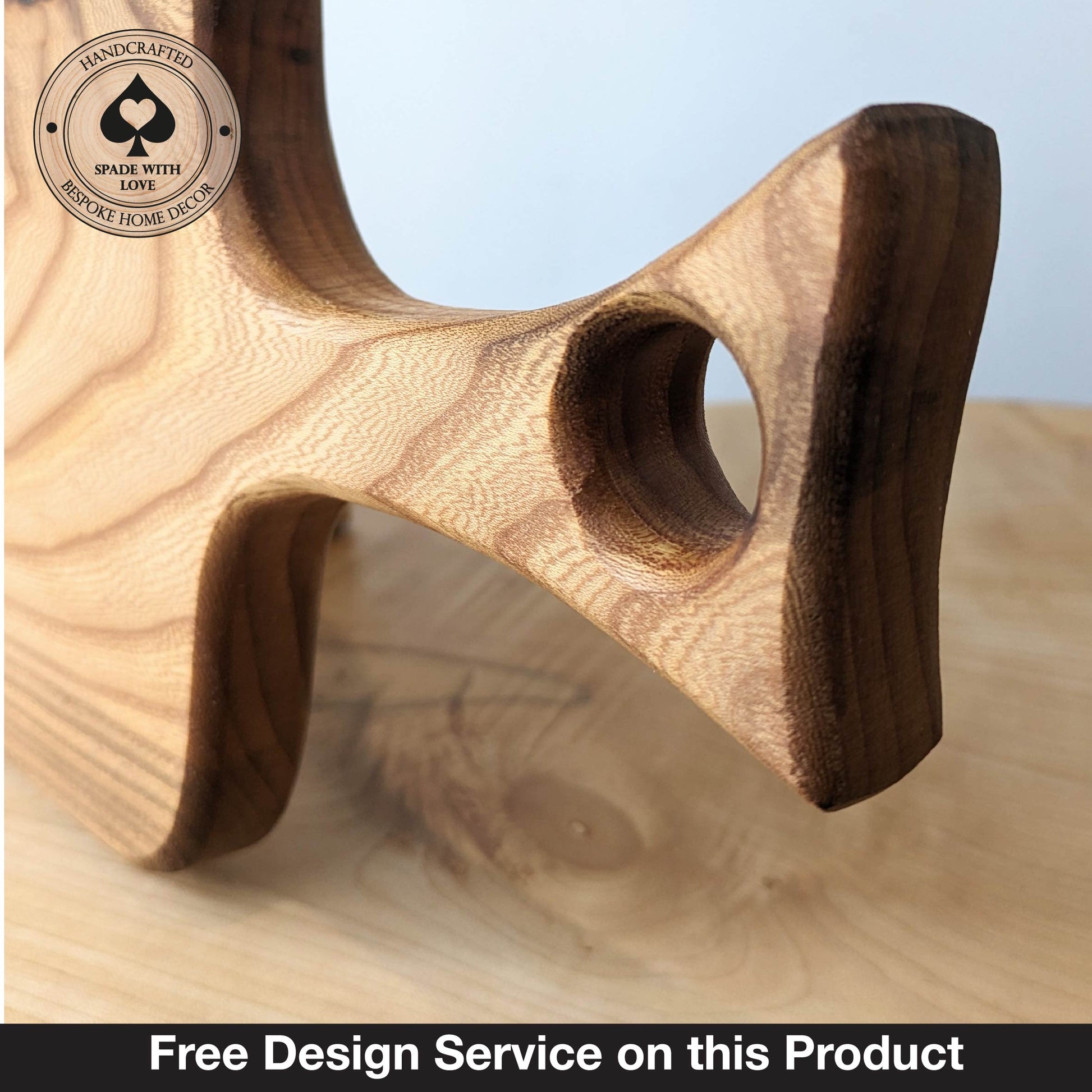 Solid Wood Serving Board - Personalised Serving Board - Custom Wooden Serving Board - Custom Design Serving Board Elm Wood