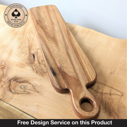 Solid Wood Serving Board - Personalised Serving Board - Custom Wooden Serving Board - Custom Design Serving Board