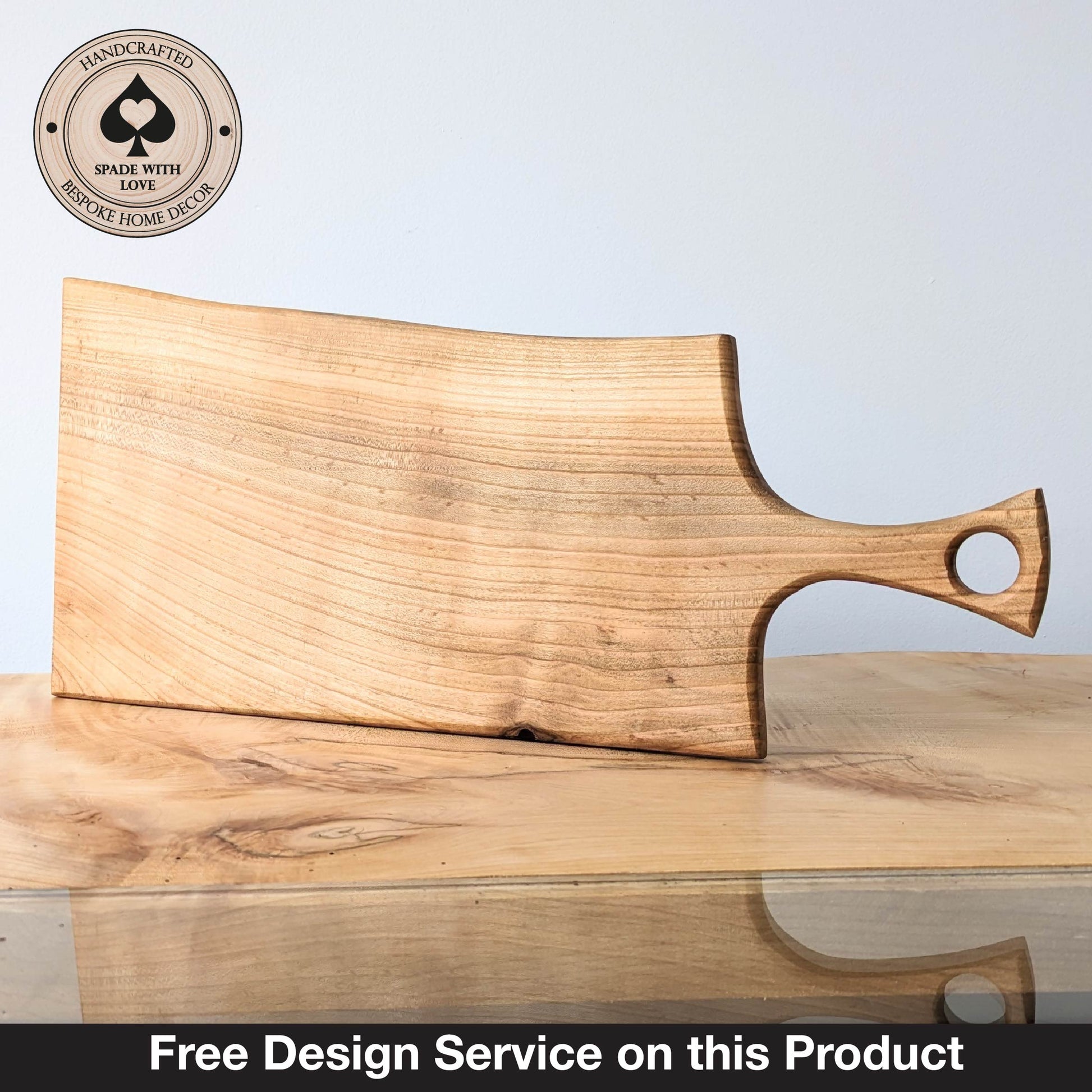 Solid Wood Serving Board - Personalised Serving Board - Custom Wooden Serving Board - Custom Design Serving Board Elm