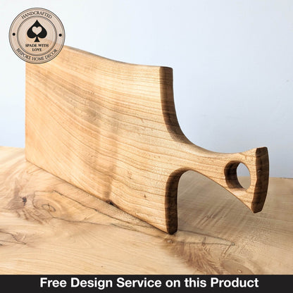 Solid Wood Serving Board - Personalised Serving Board - Custom Wooden Serving Board - Custom Design Serving Board Elm Wood