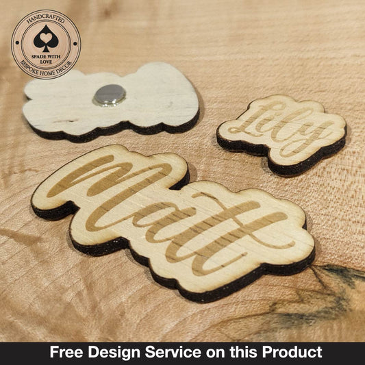 Wedding Image - Place Names- Laser Cut Plywood Names - Free Design Service