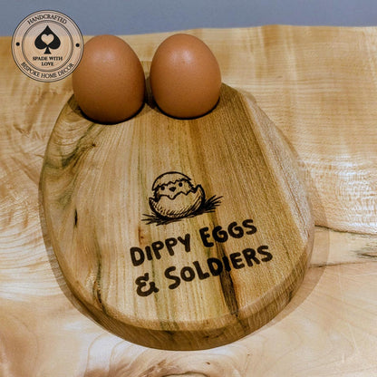 Wooden Egg and Toast Holder - Perosnalised egg holders - Custom wooden egg holders